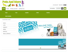 Tablet Screenshot of petsandmore.ie